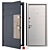 Title: Prime-M Metal Entry Door 3D model small image 1