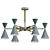 Nordic Horn Chandelier 6-Light 3D model small image 1