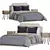 Adona Bed Set, divan.ru 3D model small image 1