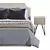 Adona Bed Set, divan.ru 3D model small image 3