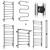 Terminus 1 Towel Warmers Set 3D model small image 1