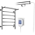 Terminus 1 Towel Warmers Set 3D model small image 6