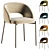 Contemporary Kitchen Chair Halmar K455 3D model small image 1