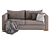 Classic Dark Grey Bouvier Sofa 3D model small image 1