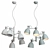 Italian Modern Metal Chandeliers Lumion 3D model small image 2