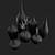 Charred Oak Bud Vases (Ash & Plumb) 3D model small image 5