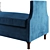 Elegant Velvet Bench 3D Model 3D model small image 4