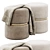 Duhome Grand Rapids Round Ottoman 3D model small image 2