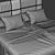 Omer Modern Upholstered Italian Bed 3D model small image 3