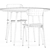 Trendy and Compact Dining Set 3D model small image 5