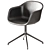 Modern Fiber Swivel Armchair 3D model small image 3