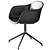 Modern Fiber Swivel Armchair 3D model small image 5