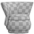 TULIP Collection Armchair Pouffe 3D model small image 7