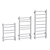 Electric Towel Warmer Penelopa White 3D model small image 4