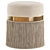 Elegant Blue Pouf Arwen 3D model small image 6