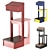 TRAB Wooden Stool Orografie 2015 3D model small image 1