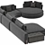 Modular Sofa System Cantori Oasi 3D model small image 3