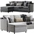 Barrett II Sectional Sofa Model 3D model small image 1