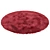 Plush Round Rug, Nine Colors 3D model small image 7