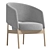 Collar Armchair Model 2014, Contemporary Design 3D model small image 1