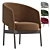 Collar Armchair Model 2014, Contemporary Design 3D model small image 2