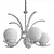 Elegant Chandelier Claudia A8055LM-5CC 3D model small image 5