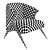 Velvet and Pine Art-Deco Armchair 3D model small image 13