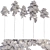 Scots Pine Tree Set 09 3D model small image 3