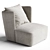 Modern Elvina Fabric Armchair - 

Translation: Современное кресло из ткани Эльвина 3D model small image 2