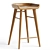 Organic Modernism Taburet Bar Stool 3D model small image 1