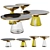 Vaso Glass Coffee Table Set 3D model small image 1