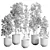 Modern Indoor Plant Set 3DMAX 3D model small image 7