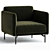 Elegant Boconcept BERNE Chair 3D model small image 1