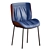 Scandinavian Leather Dining Chair 3D model small image 2