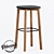 Loyd Oak Bar Stool 3D model small image 1