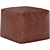 Elegant Woven Leather Pouf 3D model small image 1