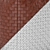 Elegant Woven Leather Pouf 3D model small image 3