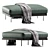 Modern Naviglio Pouf Ottoman 3D model small image 2