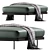 Modern Naviglio Pouf Ottoman 3D model small image 3