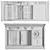Asras Sink Set Bundle 3D model small image 7