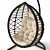 Veil 2 Hanging Chair with Support 3D model small image 3