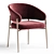 Contemporary Upholstered Armchair: LINDA 3D model small image 3