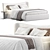 Modern Elegance: Pianca Embrace Bed 3D model small image 4