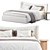 Modern Elegance: Pianca Embrace Bed 3D model small image 5