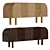 Elegant Palma Cabinet in Muted Tones 3D model small image 2