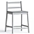 Elegant Emilio Nanni Black Stool 3D model small image 3