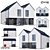 Customizable Individual Mansion Model 3D model small image 1