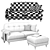 Essboda 2-Seat Sofa Set 3D model small image 4