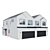 Low Poly American House 03 3D model small image 3