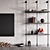 Fireplace Wall Composition with Decor 3D model small image 2